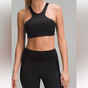 NWT New LULULEMON Shine Racerback Train Bra Black 10
